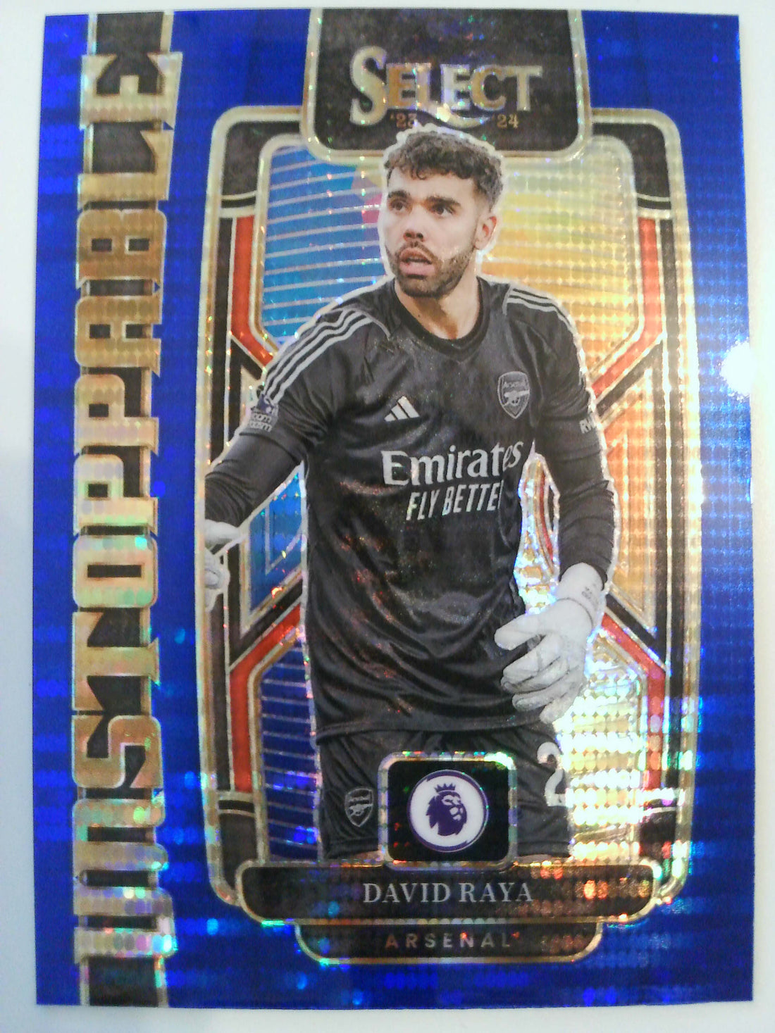 2023-24 Panini Select Premier League - Unstoppable Blue Pulsar David Raya #2