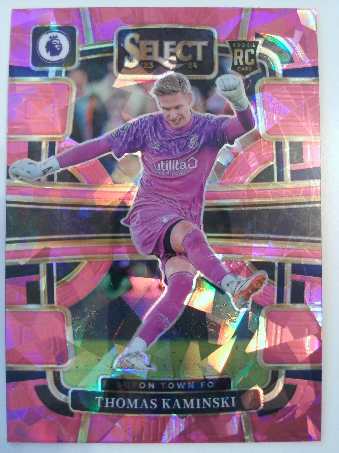 2023-24 Panini Select Premier League - Pink Ice Soccer Thomas Kaminski #57
