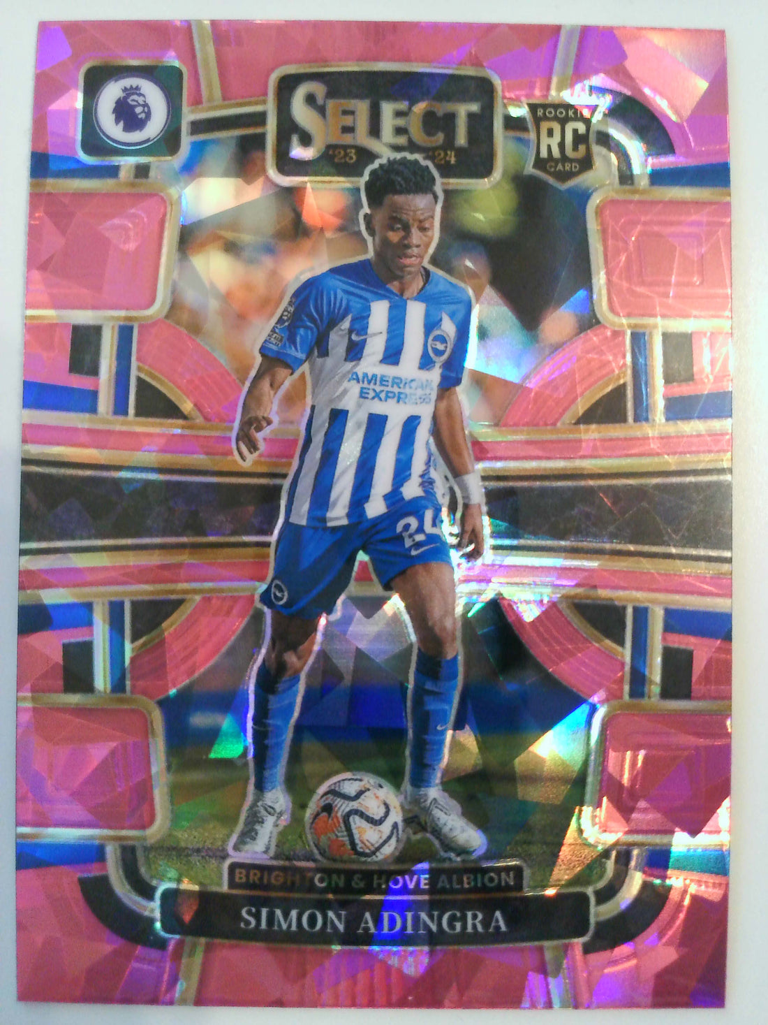 2024-25 Panini Select Premier League Soccer Pink Ice Simon Adingra #25