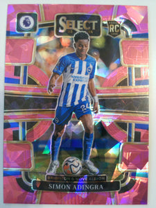 2024-25 Panini Select Premier League Soccer Pink Ice Simon Adingra #25
