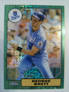 2022 Topps 1987 Topps Chrome Green 03/99 George Brett #T87C-5