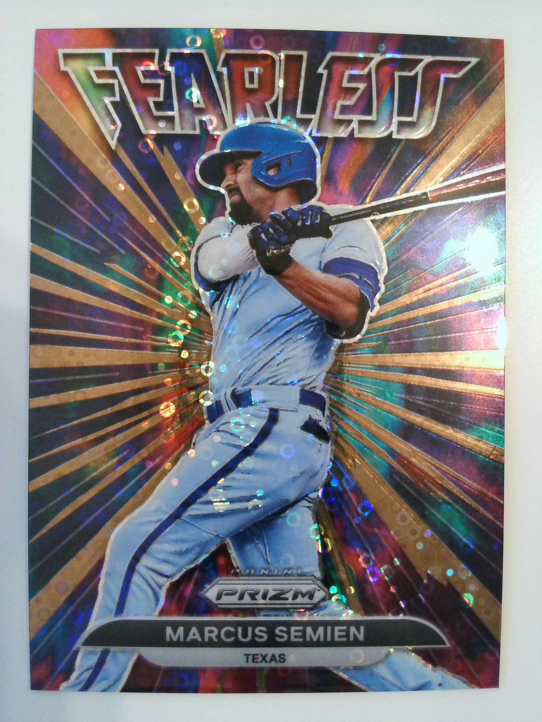 2022 Panini Prizm Fearless Bronze Donut Circles Prizm 31/40 Marcus Semien #FL-9