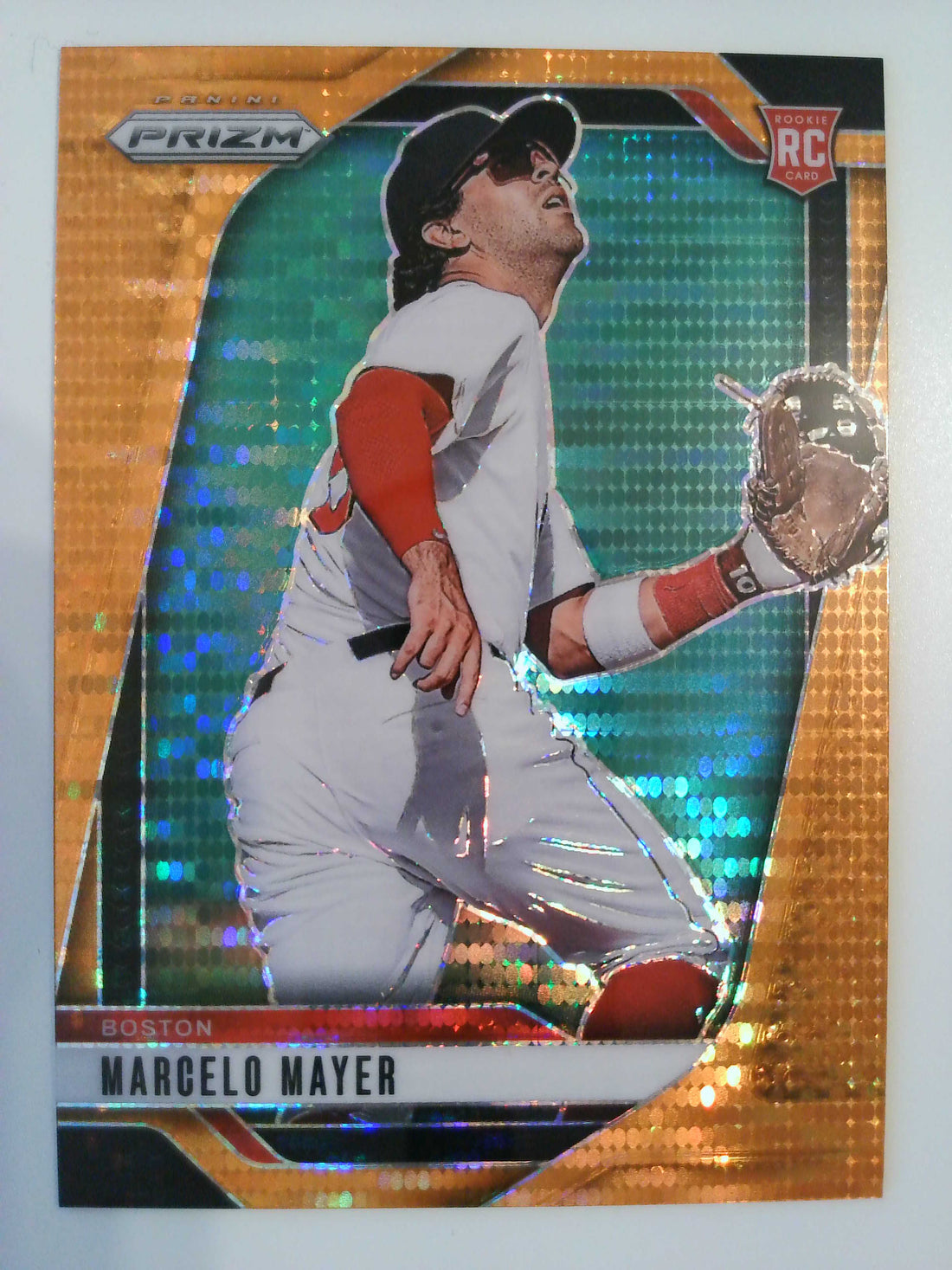 2025 Panini Prizm Baseball Orange Pulsar Prizms 165/399 Marcelo Mayer #245 RC