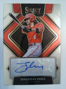 2022 Panini Select Baseball Signatures 281/299 Jonathan India #S-JI