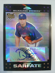 2007 Topps Chrome Baseball Refractors 443/500 Dennis Sarfate #352