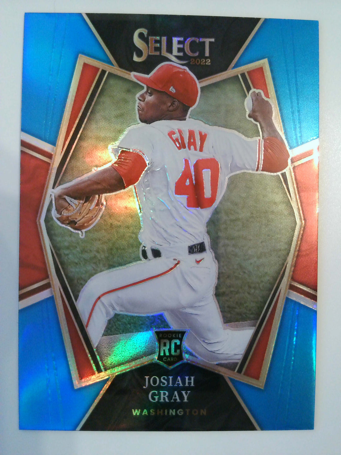 2022 Panini Select Baseball Light Blue 125/149 Josiah Gray #102 Rookie