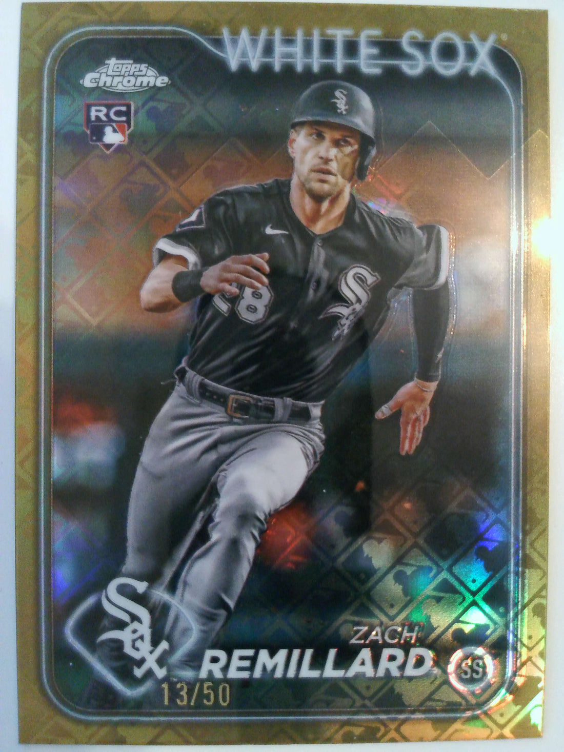 2024 Chrome Logofractor Edition Gold MLB Refractors 13/50 Zach Remillard #155 RC