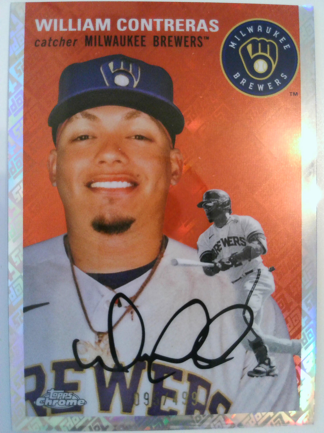 2023 Chrome Platinum Anniversary Topps Refractors 095/499 William Contreras #225