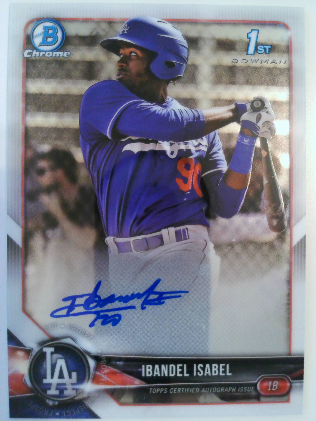 2018 Bowman Baseball Chrome Prospect Autographs Ibandel Isabel #CPA-II
