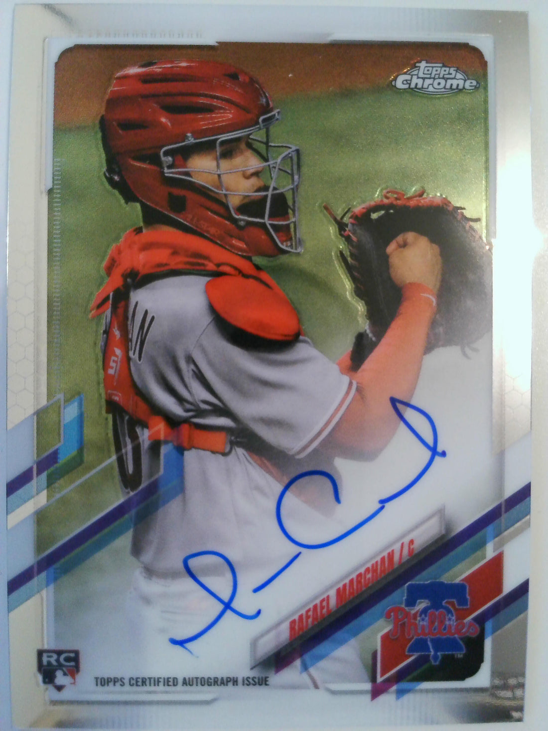 2021 Topps Chrome Baseball Rookie Autographs Rafael Marchan #RA-RMA