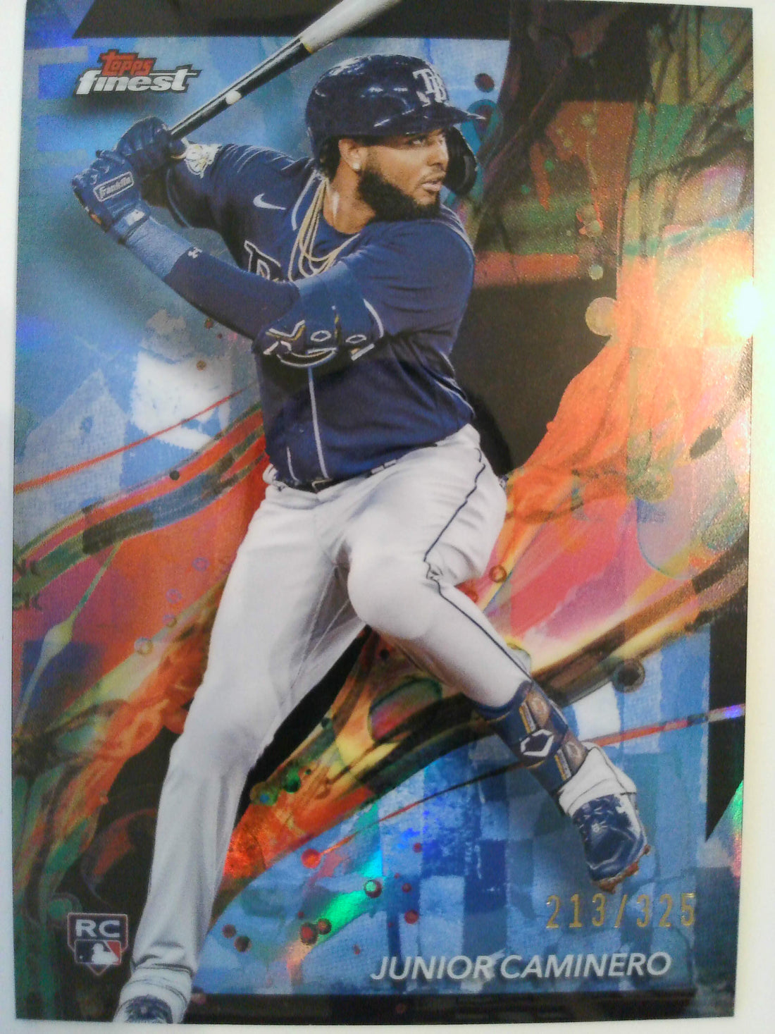 2024 Finest Baseball Sky Blue Refractors 213/325 Junior Caminero #24 Rookie