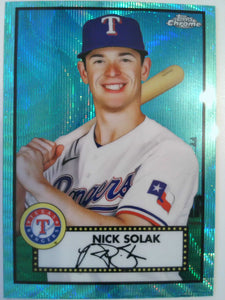 2021 Topps Chrome Platinum Anniversary Aqua Wave Refractor Nick Solak #295