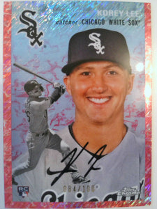 2023 Chrome Platinum Anniversary Fuchsia Lava Refractors 084/100 Korey Lee #79