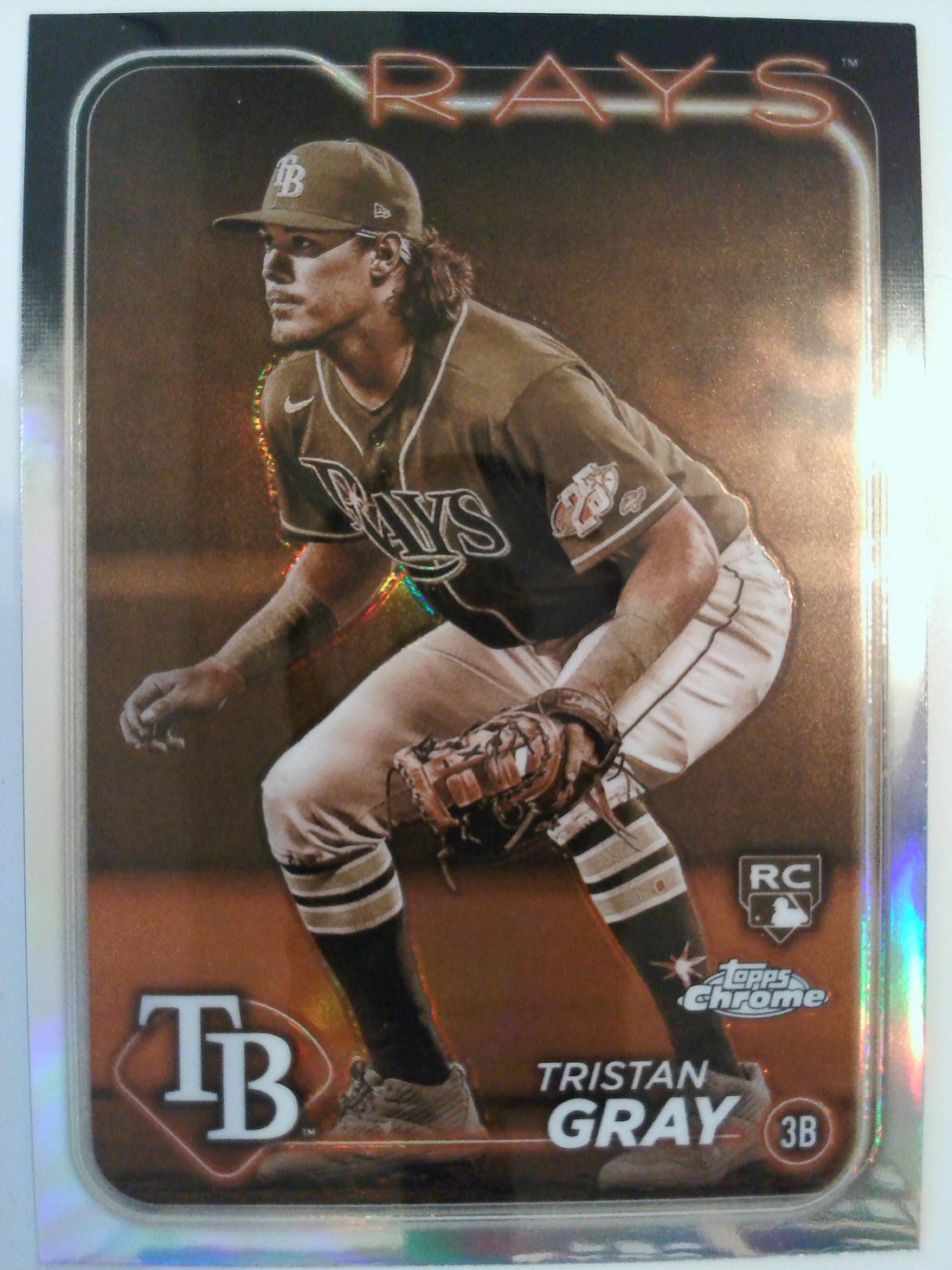 2024 Topps Chrome Baseball Sepia Refractors Tristan Gray #8 Rookie
