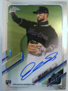 2021 Topps Chrome Baseball Rookie Autographs Eddy Alvarez #RA-EA
