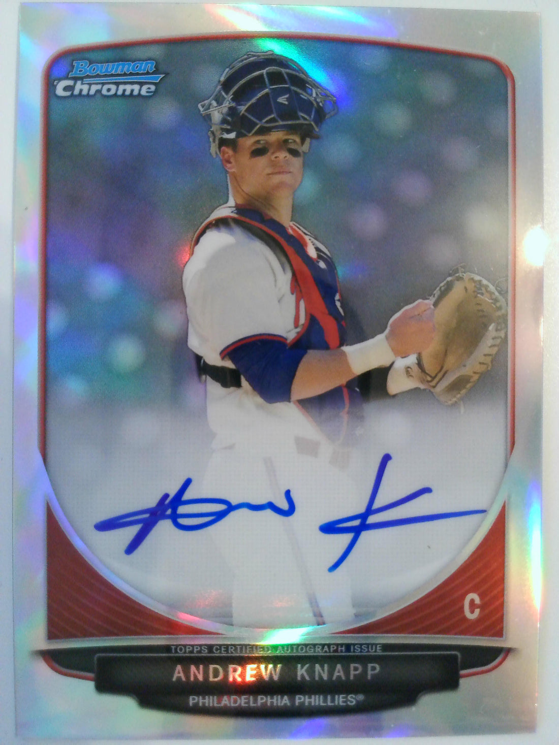 2013 Bowman Draft Picks & Prospects Autographs Refractor Andrew Knapp #BCA-AK