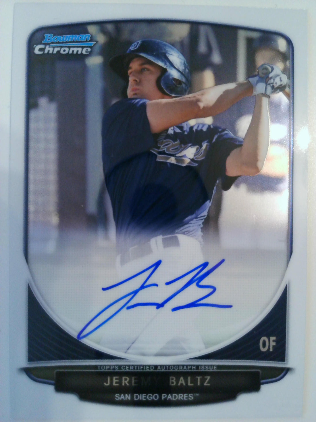 2013 Bowman Chrome Baseball Prospects Autographs Jeremy Baltz #BCA-JBA