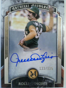 2022 Topps Museum Collection Archival Autographs 122/125 Rollie Fingers #AA-RF