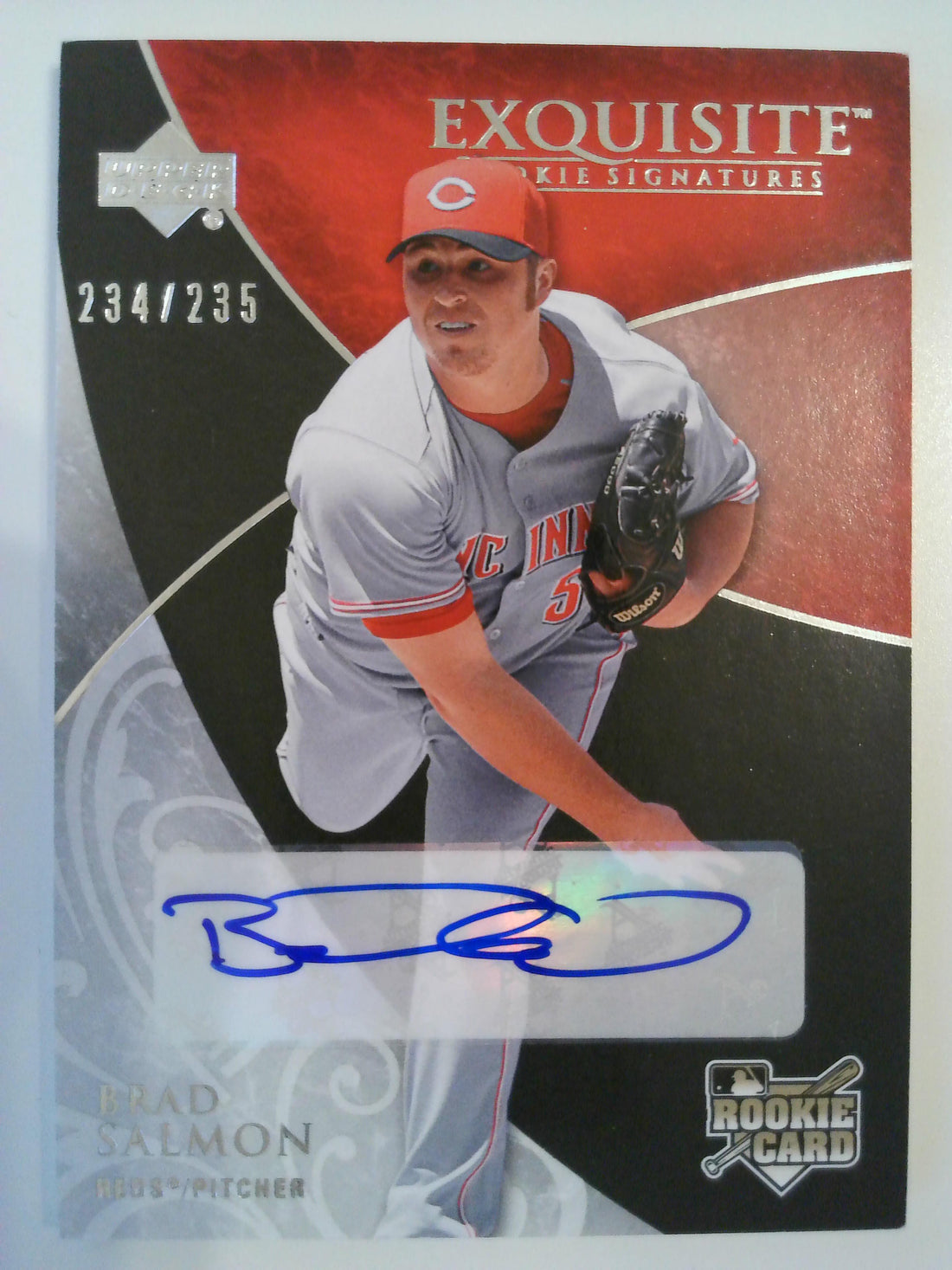 2007 Upper Deck Exquisite Collection Rookie Signatures 234/235 Brad Salmon #112