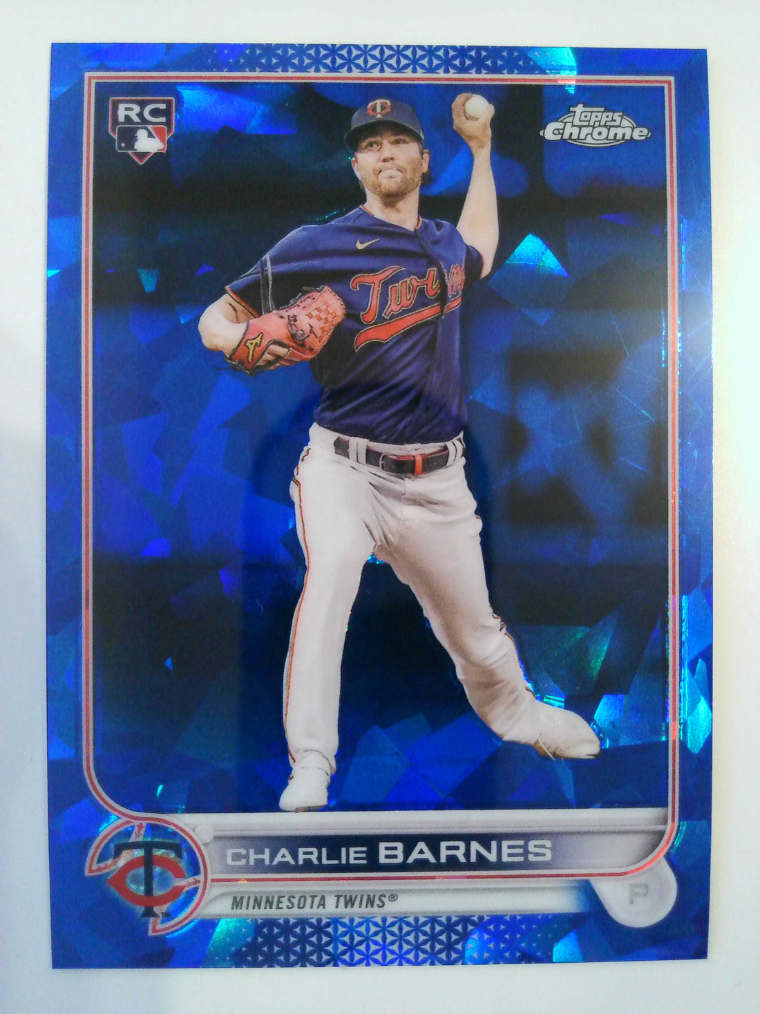 2022 Topps Chrome Sapphire Edition Baseball Charlie Barnes #641 Rookie