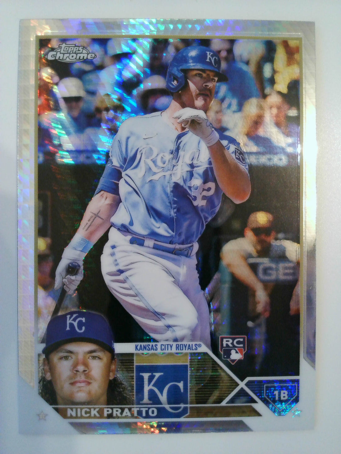 2023 Topps Chrome Baseball Prism Refractors Nick Pratto #85