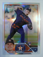 2023 Topps Chrome Baseball Refractors Hunter Brown #197