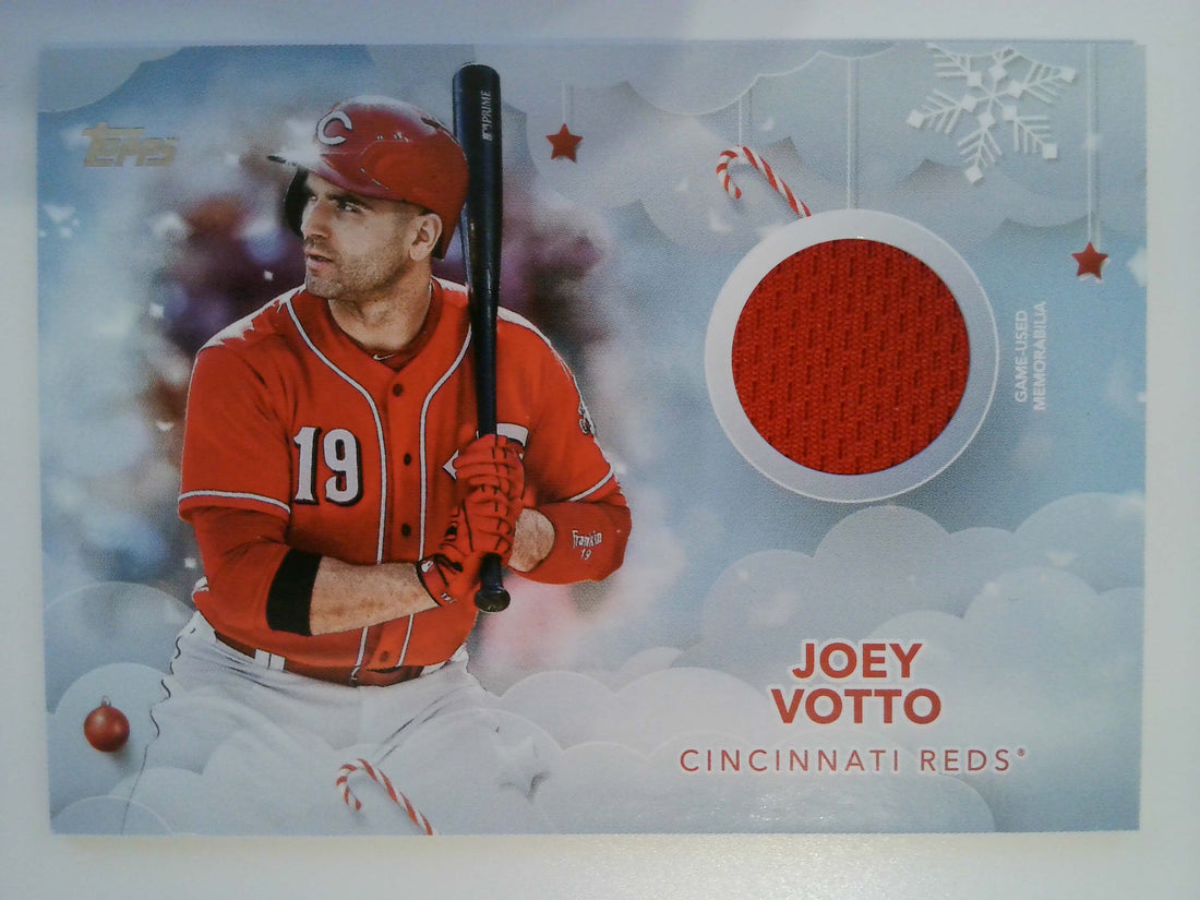 2020 Topps Holiday Baseball Relics Joey Votto #WHR-JV