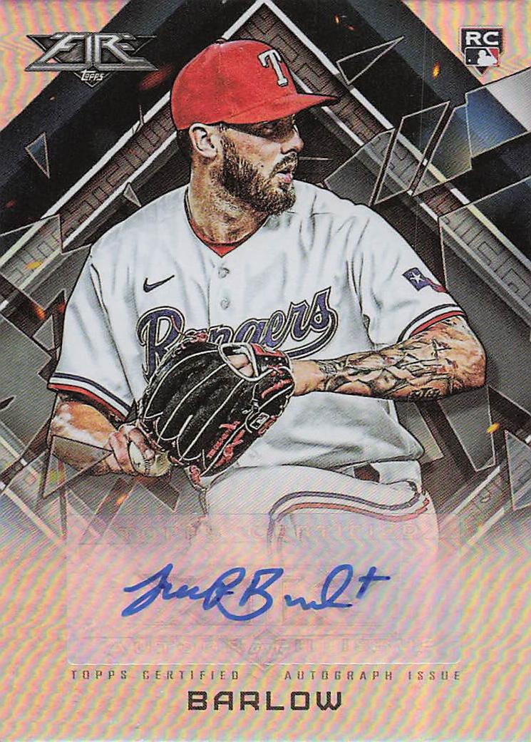 2022 Topps Fire Baseball Autographs Joe Barlow #FA-JBA