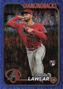2024 Topps Baseball Blue Holofoil 431/999 Jordan Lawlar #451 Rookie