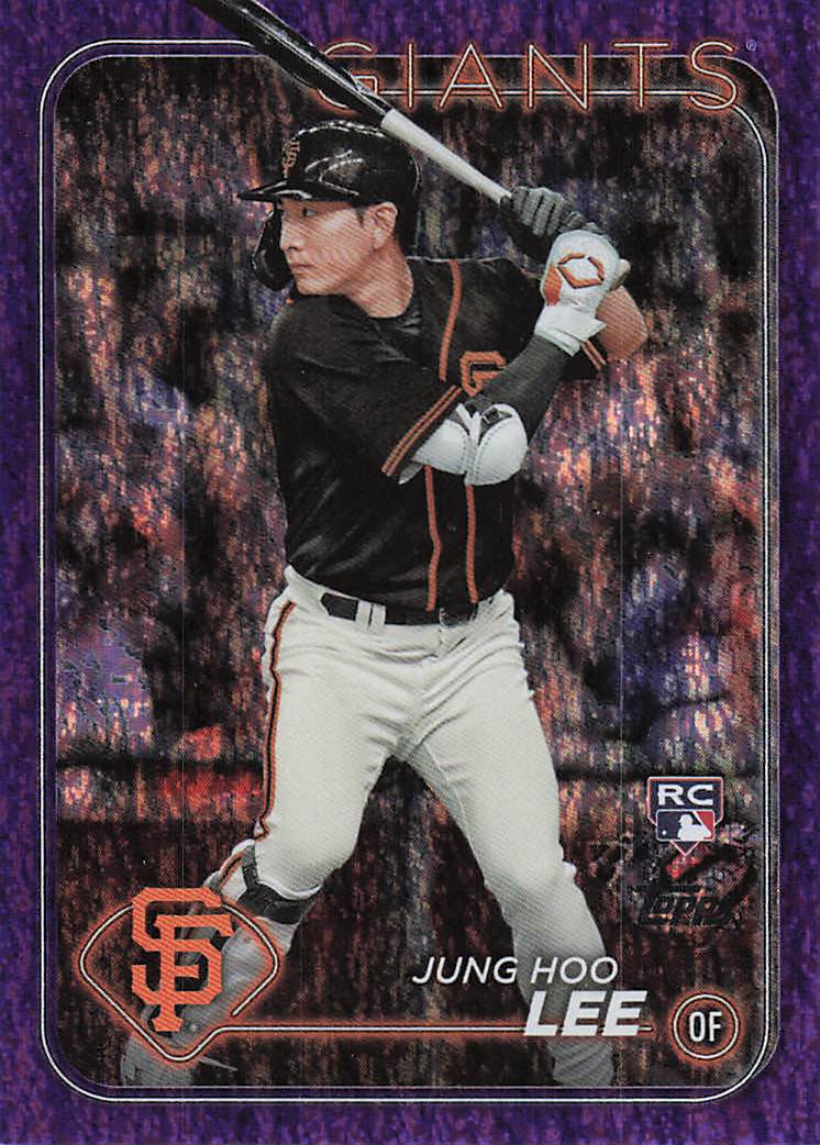 2024 Topps Baseball Purple Holofoil Jung Hoo Lee #691 Rookie