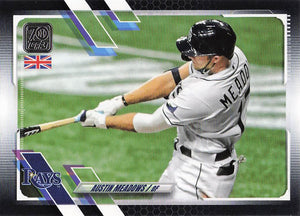 2021 Topps UK Edition Baseball Black 125/125 Austin Meadows #116