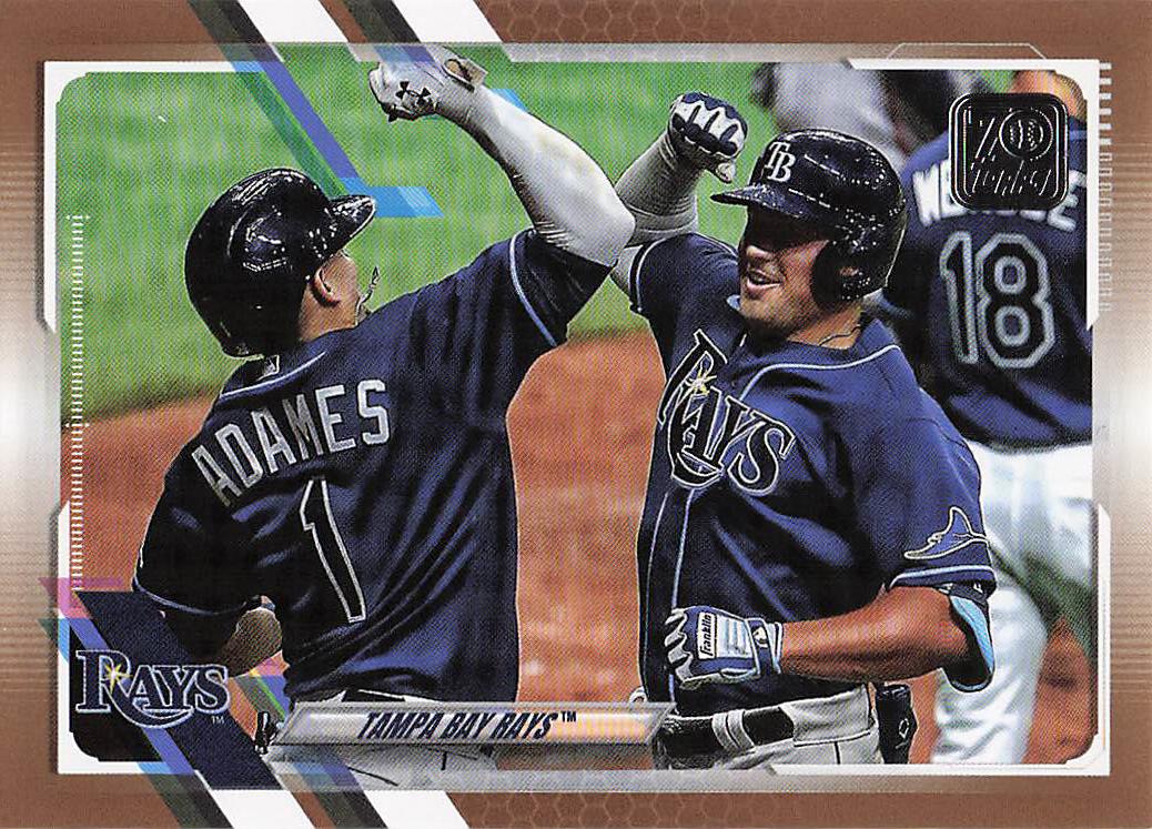 2021 Topps Baseball Gold 1351/2021 Tampa Bay Rays #222