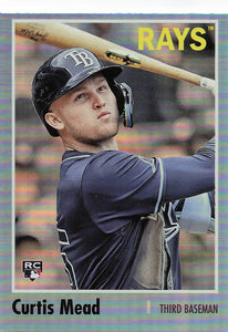 2024 Topps Archives Baseball Blue Foilboard Curtis Mead #124