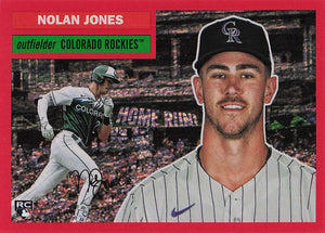 2023 Topps Archives Baseball Red Hot Foil 14/50  Nolan Jones #36