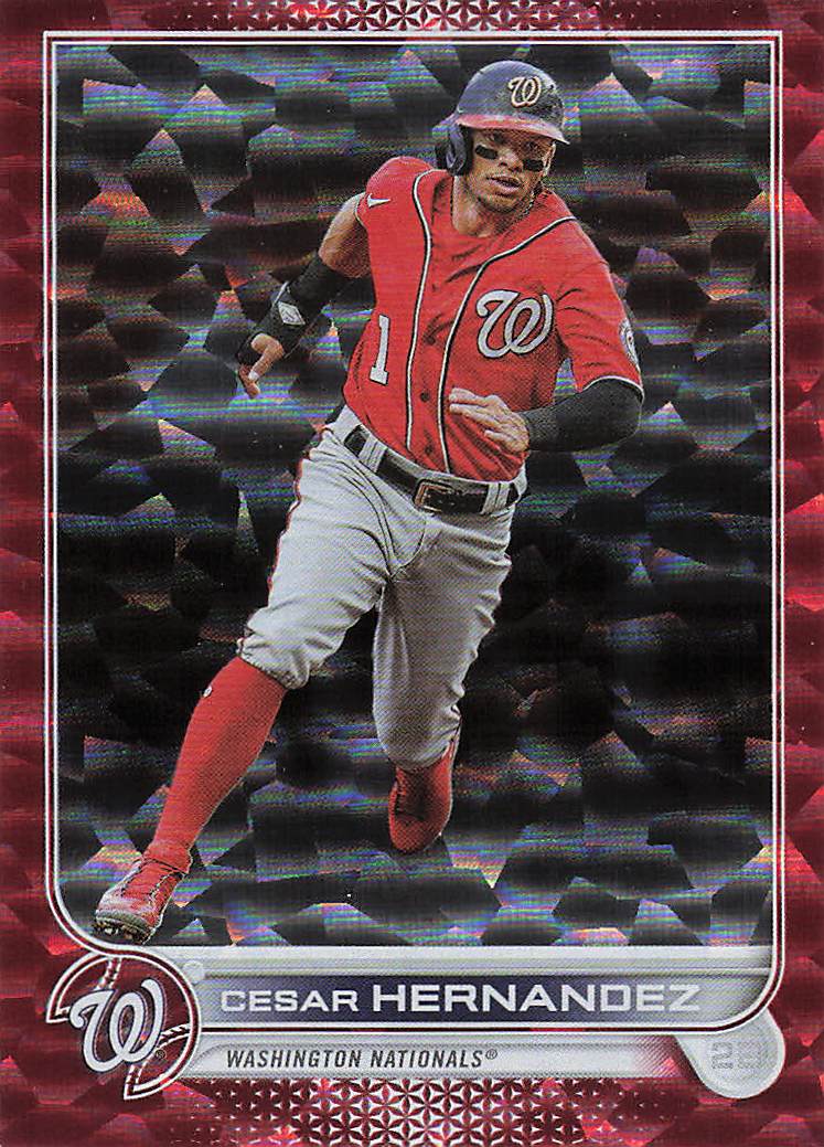 2022 Topps Update Baseball Red Foil Cesar Hernandez #US299