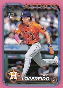2024 Topps Update Mother's Day Hot Pink 43/50 Joey Loperfido #US65 Rookie