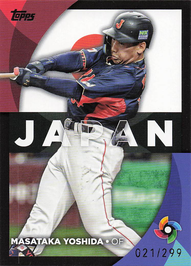 2023 Topps 2023 World Classic Stars Black 021/299 Masataka Yoshida #WBC-33