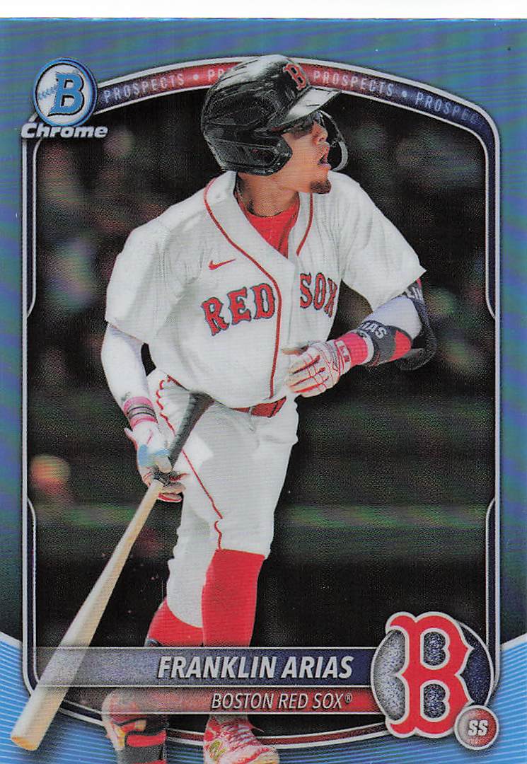 2025 Bowman Draft Baseball Chrome Sky Blue Refractor Franklin Arias #BDC-13