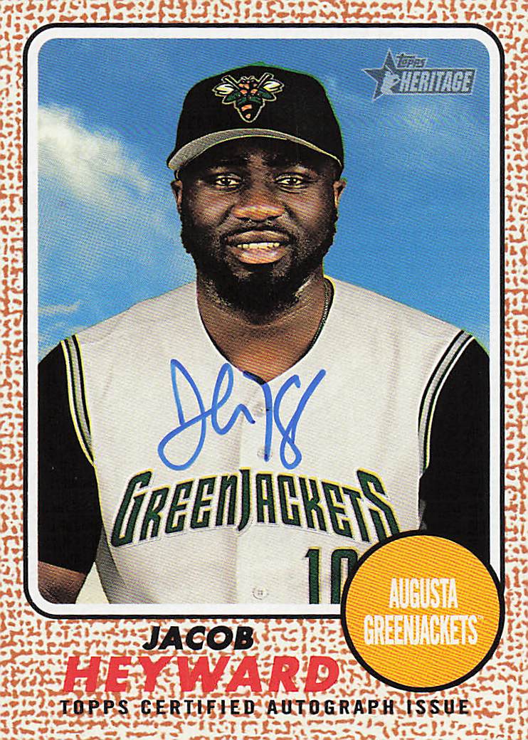 2017 Topps Heritage Minor League Real One Autographs Jacob Heyward #ROA-JH
