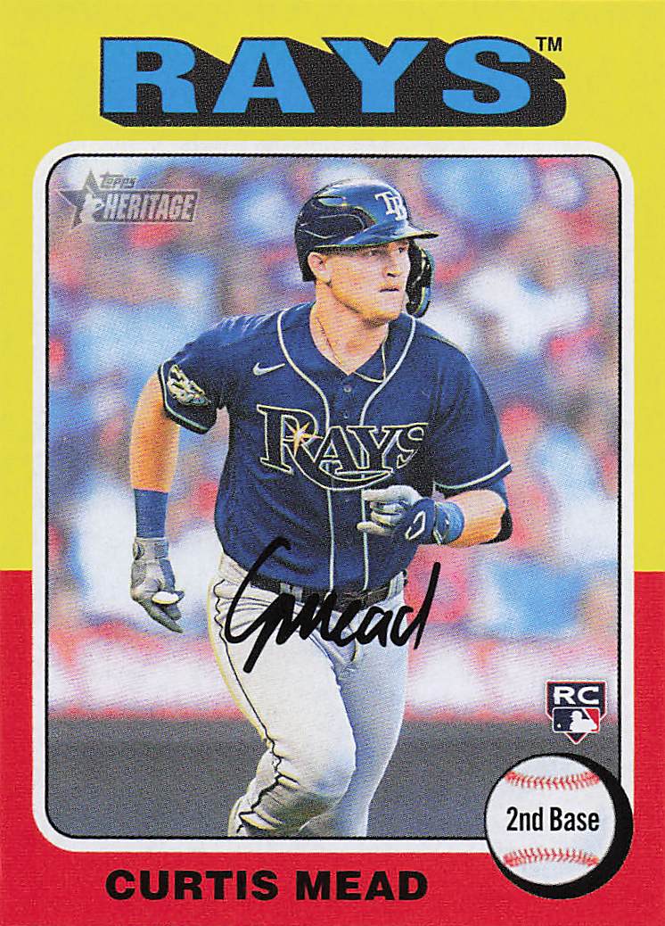 2024 Topps Heritage Baseball Curtis Mead #176 Rookie