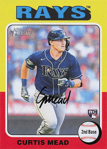 2024 Topps Heritage Baseball Curtis Mead #176 Rookie