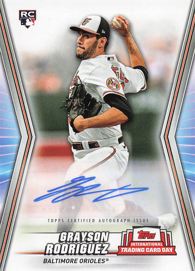 2023 Topps International Trading Card Day Autographs Grayson Rodriguez #AC-GR