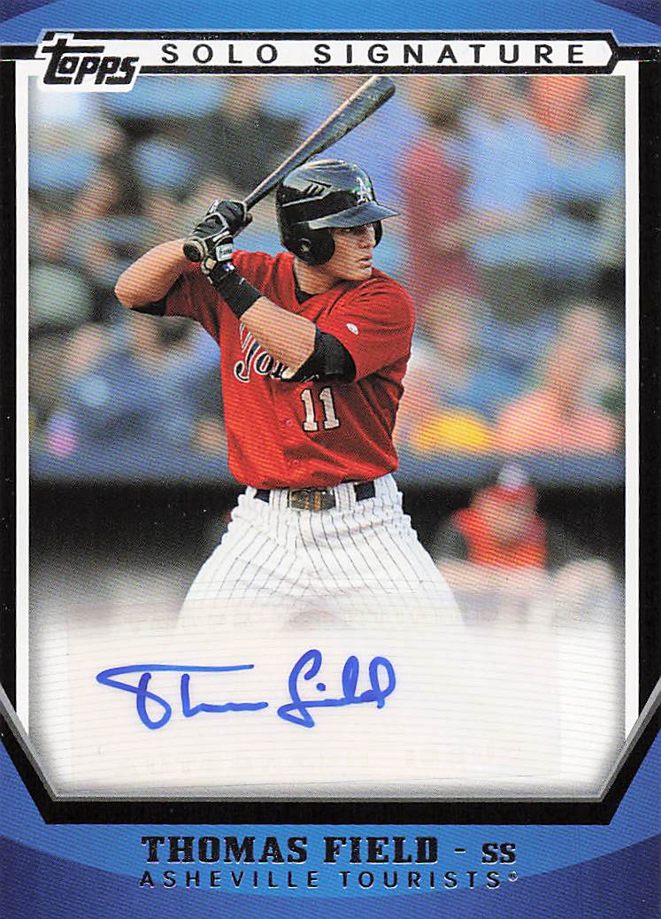 2011 Topps Pro Debut Baseball Solo Signatures Thomas Field #SSA-TF