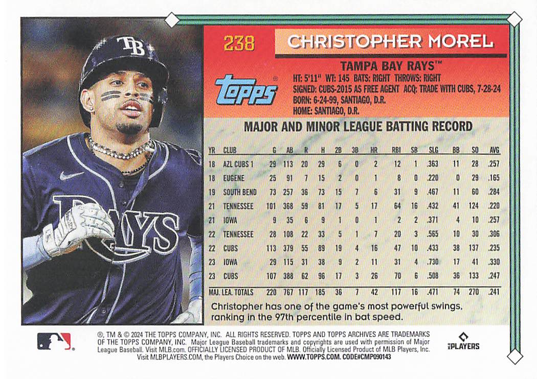 2024 Topps Archives Baseball Christopher Morel #238