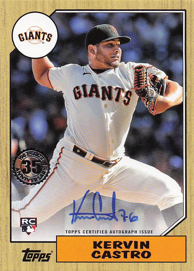 2022 Topps 1987 Topps 35th Anniversary Autographs Kervin Castro #87BA-KC