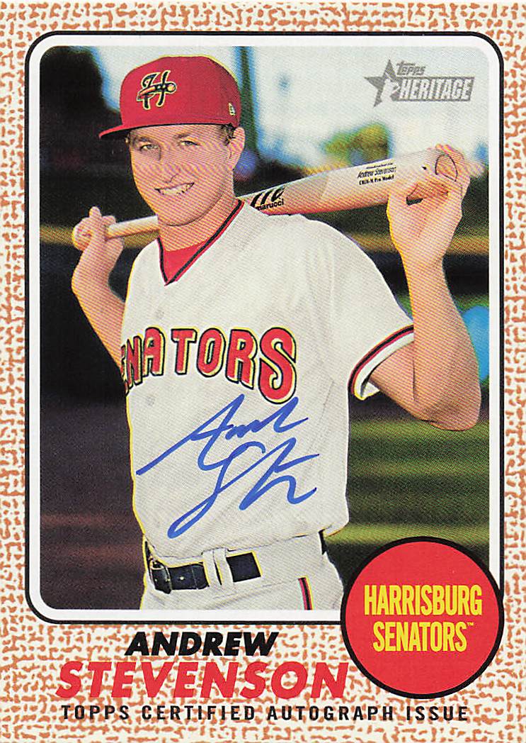 2017 Topps Heritage Minor League Real One Autographs Andrew Stevenson #ROA-AS