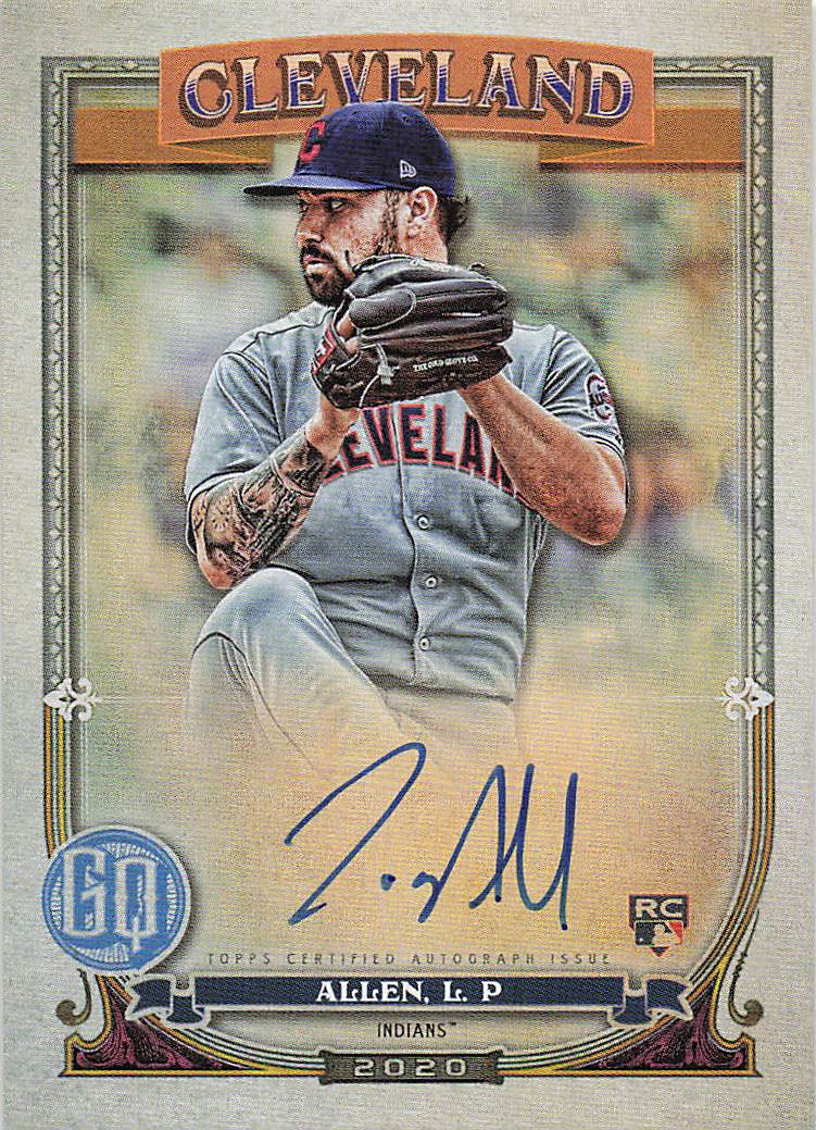 2020 Topps Gypsy Queen Baseball Autographs GQ Logo Swap Logan Allen #GQA-LA