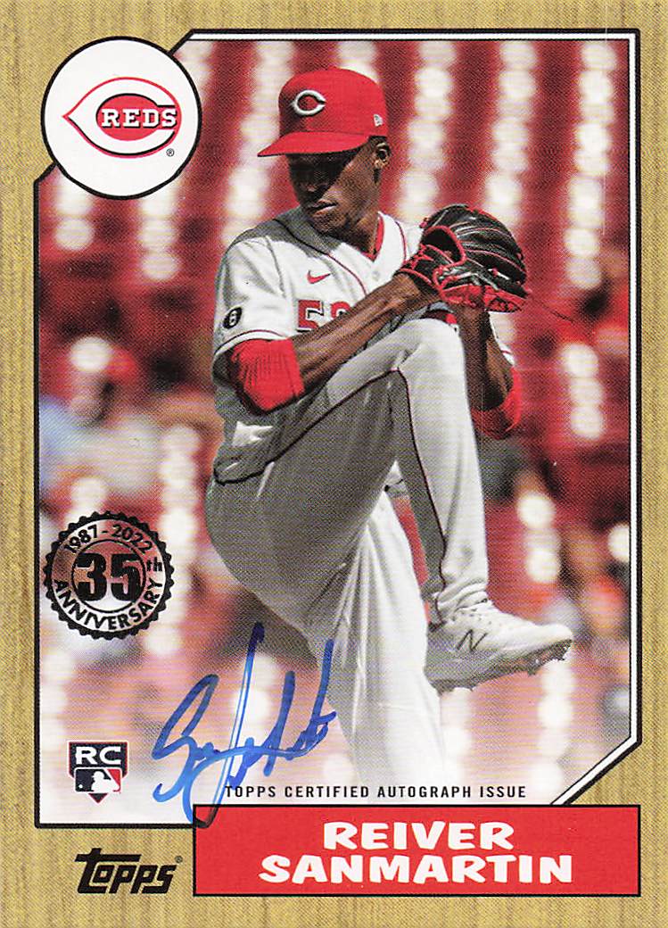 2022 Topps Update 1987 Topps Autographs Reiver Sanmartin #87BA-RS