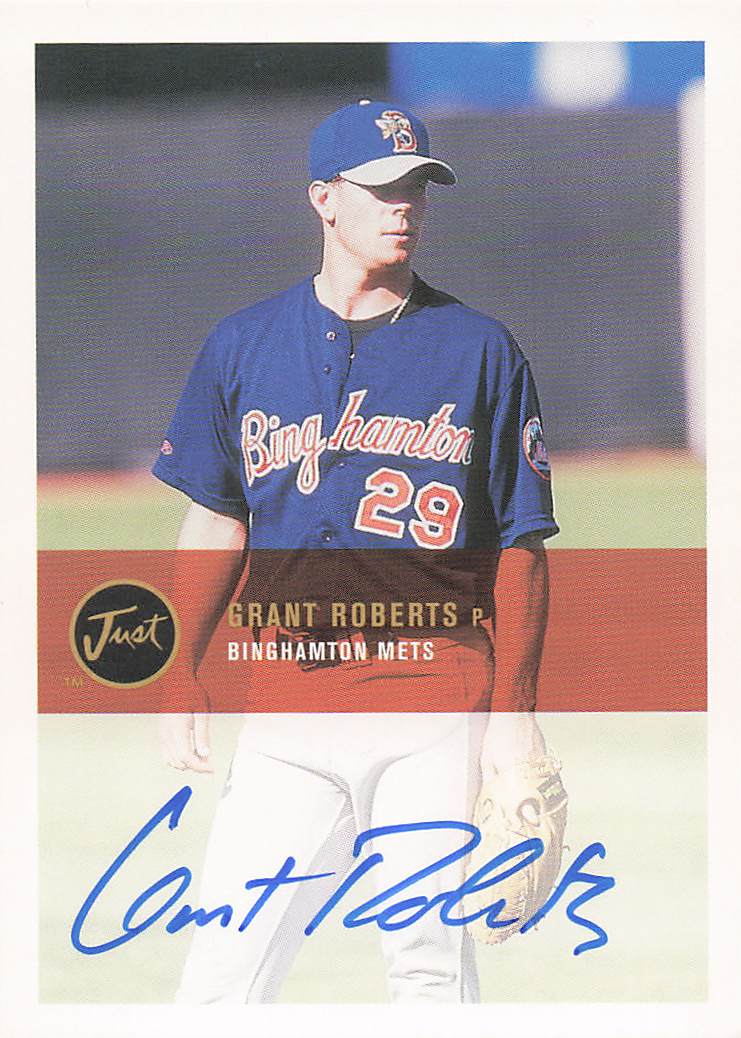 2000 Just Baseball Autographs Grant Roberts #BA-77