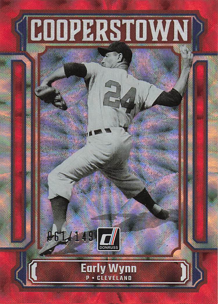 2023 Donruss - Cooperstown Red Baseball 061/149 Early Wynn #CT18